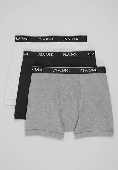 Men's Jos. A. Bank Boxer Briefs, 3-Pack at Jos. A. Bank, Grey