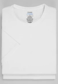 Men's Traveler® Collection COOLMOTION Crew Neck Tees, 2-Pack at Jos. A. Bank, Cream/White