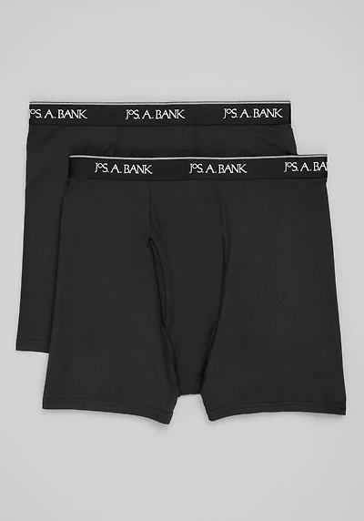 Men's Traveler® CoolMotion Boxer Brief, 2-Pack at Jos. A. Bank, Black