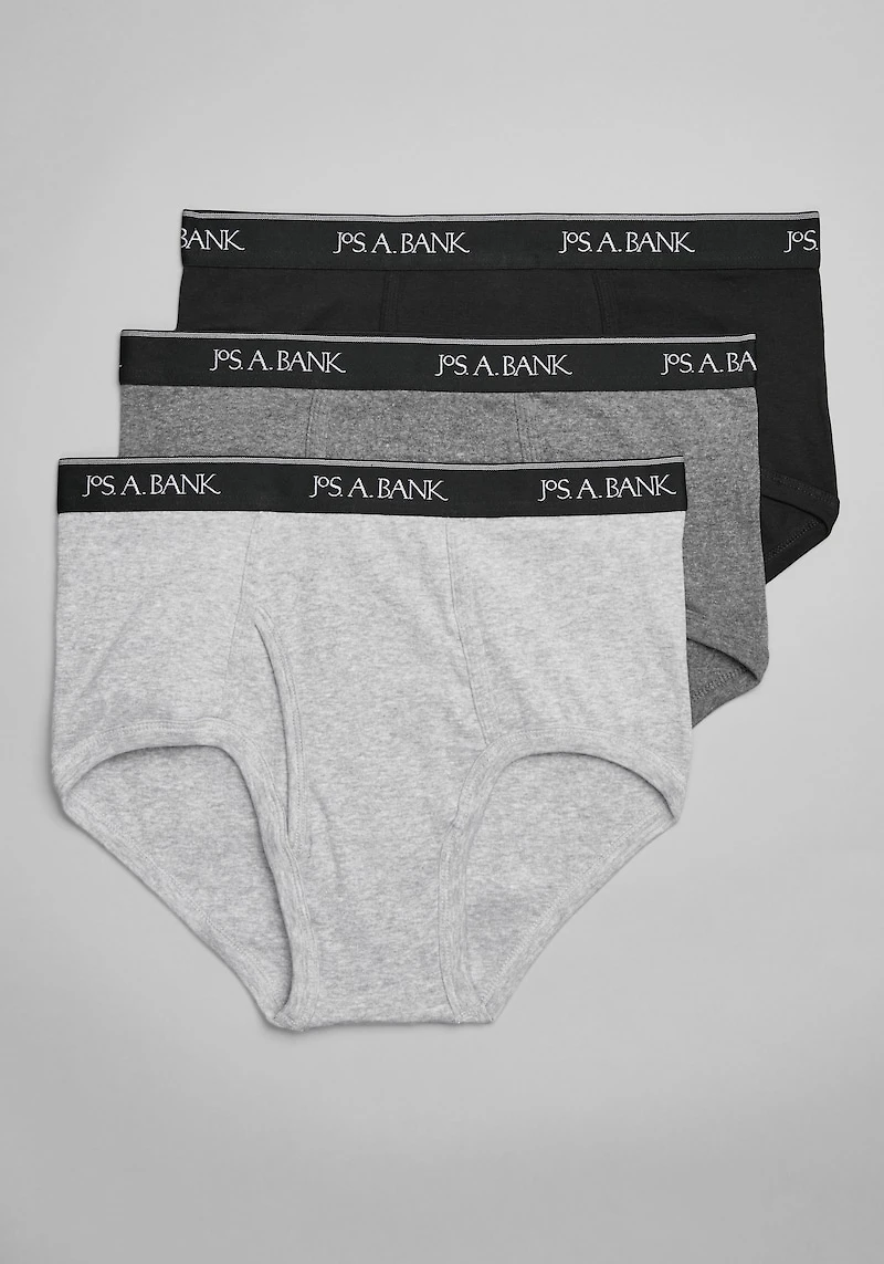 Men's Jos. A. Bank Briefs, 3-Pack at Jos. A. Bank, Grey