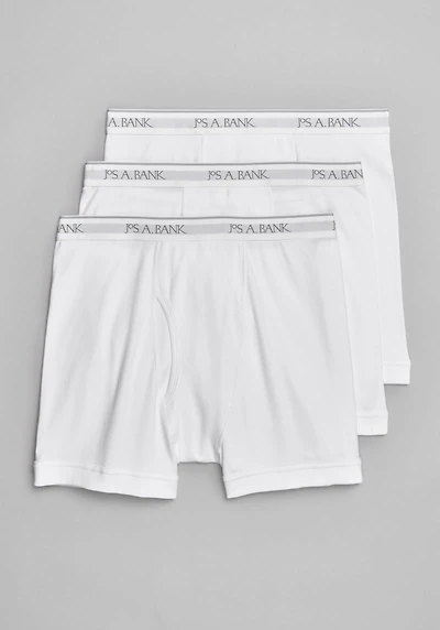 Men's Jos. A. Bank Boxer Briefs, 3-Pack at Jos. A. Bank, Cream/White