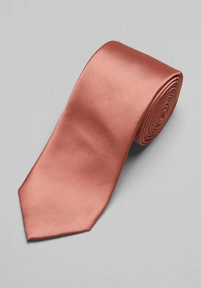 Men's Jos. A. Bank Solid Tie at Jos. A. Bank, Orange/Terracotta,