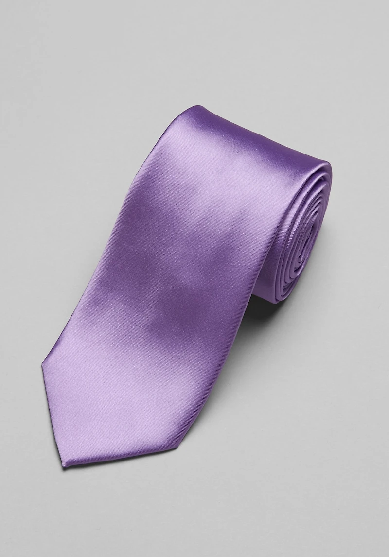 Men's Jos. A. Bank Solid Tie - Long at Jos. A. Bank, Lilac/Purple,