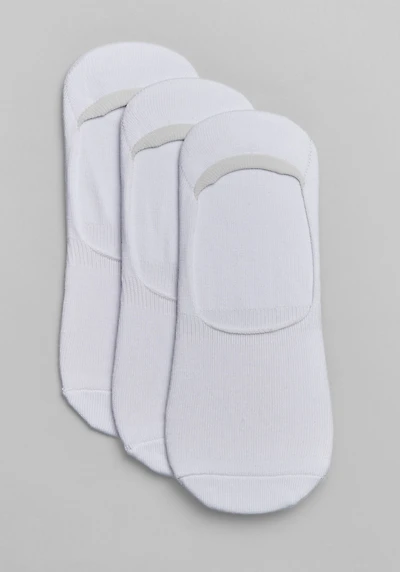 Men's Jos. A. Bank No Show Socks, 3-Pack at Jos. A. Bank, Cream/White,