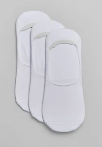 Men's Jos. A. Bank No Show Socks, 3-Pack at Jos. A. Bank, Cream/White,