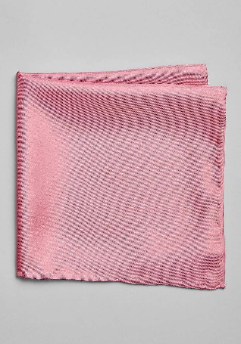 Men's Jos. A. Bank Solid Pocket Square at Jos. A. Bank, Dark Pink,