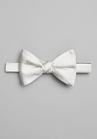 Men's Jos. A. Bank Solid Pre-Tied Bow Tie at Jos. A. Bank, Cream/Ivory/White,