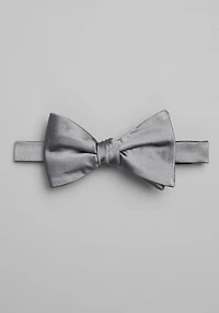 Men's Jos. A. Bank Solid Pre-Tied Bow Tie at Jos. A. Bank, Metal Silver/Metals,