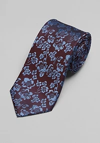Men's Traveler Collection Floating Fiori Floral Tie - Long at Jos. A. Bank, Burgundy/Wine,