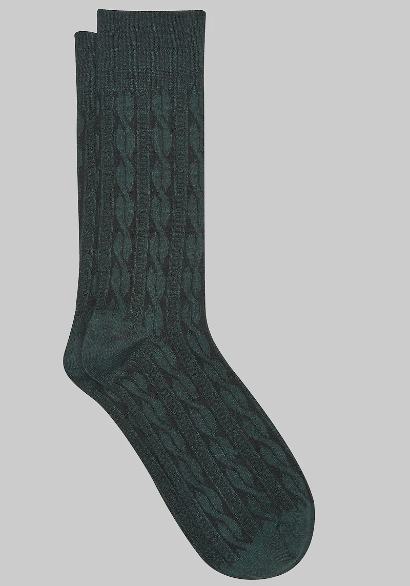 Men's Jos. A. Bank Cashmere Blend Socks at Jos. A. Bank, Green/Hunter Twist,