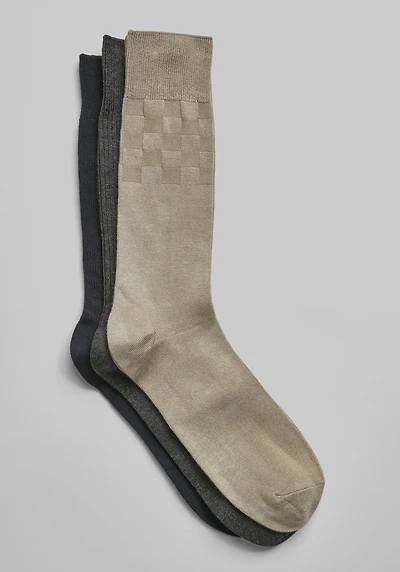 Men's Jos. A. Bank Bamboo Textured Socks, 3-Pack at Jos. A. Bank, Multi,