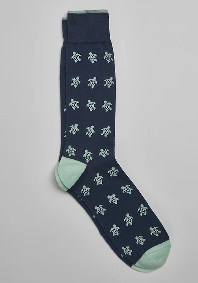 Men's Made to Matter Turtle Socks at Jos. A. Bank, Blue/Navy,