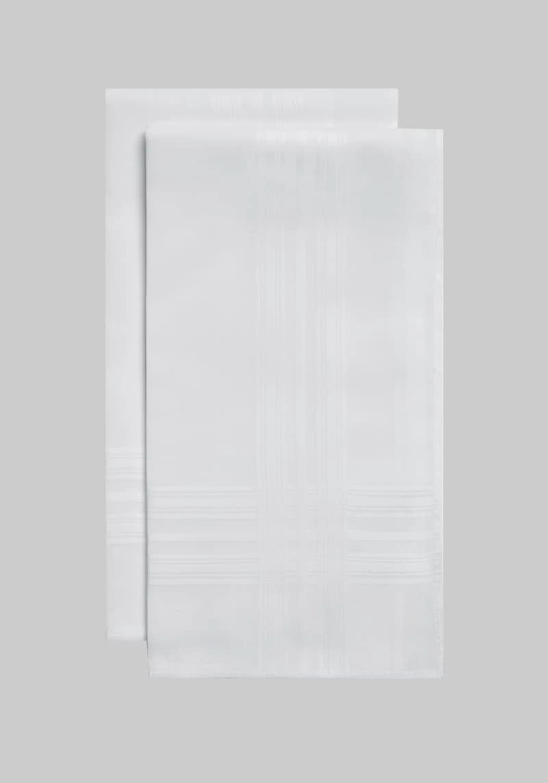 Men's Jos. A. Bank Handkerchief, 2-Pack at Jos. A. Bank, Cream/White,