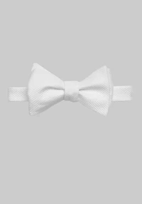 Men's Jos. A. Bank Solid Self-Tie Bow Tie at Jos. A. Bank, Cream/White,