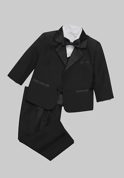 Peanut Butter Collection Bond Slim Fit 5-Piece Toddlers Tuxedo at Jos. A. Bank, Black