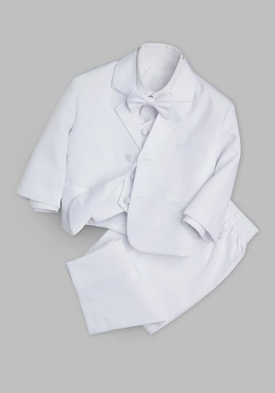 Peanut Butter Collection Bond Slim Fit 5-Piece Toddlers Tuxedo at Jos. A. Bank, Cream/White