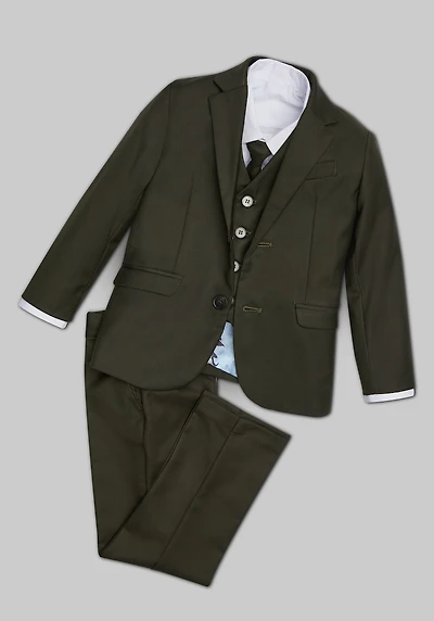 Peanut Butter Collection 007 Slim Fit Toddlers Suit at Jos. A. Bank, Green/Olive