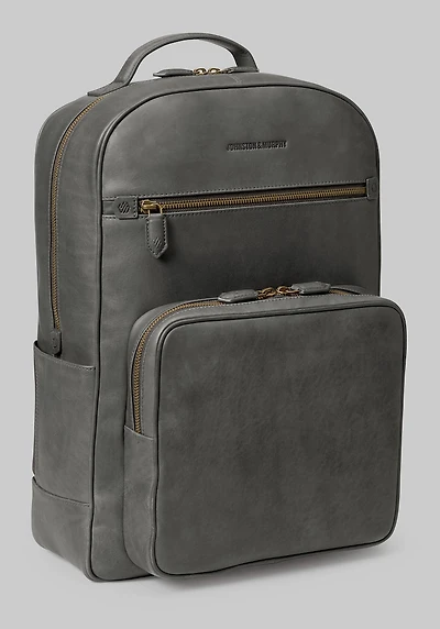 Men's Johnston & Murphy Rhodes Leather Backpack at Jos. A. Bank, Black,