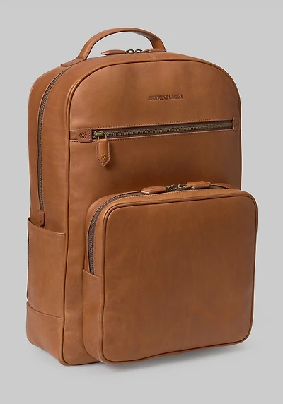 Men's Johnston & Murphy Rhodes Leather Backpack at Jos. A. Bank, Tan,