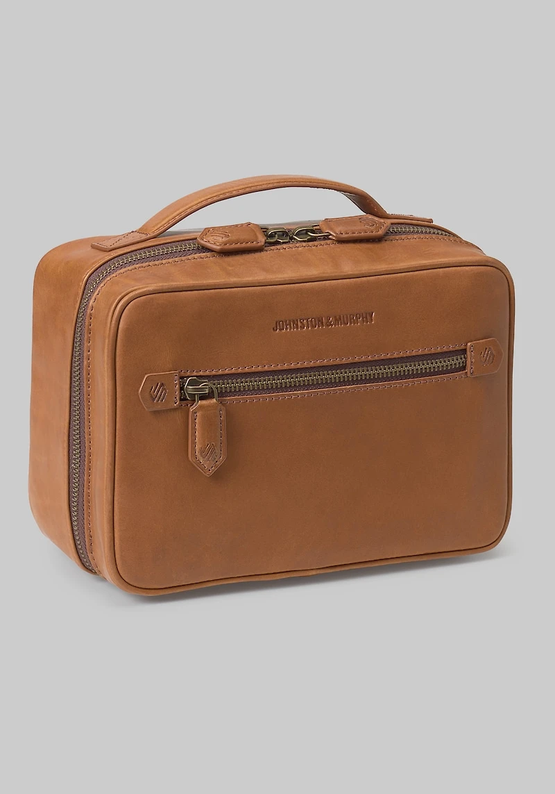 Men's Johnston & Murphy Rhodes Leather Travel Kit at Jos. A. Bank, Tan,