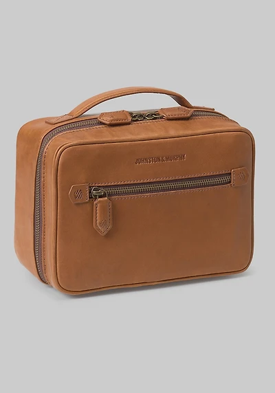 Men's Johnston & Murphy Rhodes Leather Travel Kit at Jos. A. Bank, Tan,