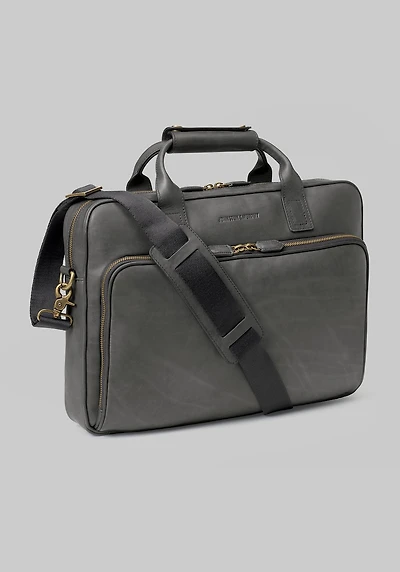Men's Johnston & Murphy Rhodes Leather Briefcase at Jos. A. Bank, Black,