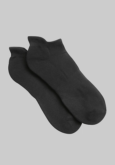 Men's Jos. A. Bank Cushioned Low-Cut Socks, 2-Pack at Jos. A. Bank, Black,
