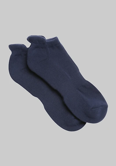 Men's Jos. A. Bank Cushioned Low-Cut Socks, 2-Pack at Jos. A. Bank, Blue/Navy,