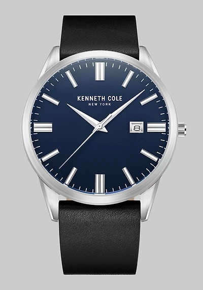 Men's Kenneth Cole New York Classic Date Window Watch at Jos. A. Bank, Black,