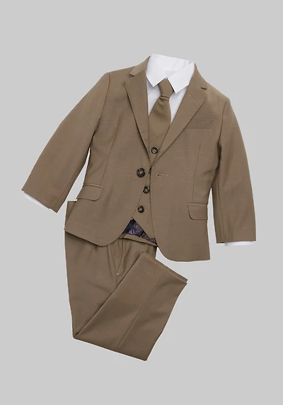Men's Cleo By Peanut Butter Collection Slim Fit Luxor 5-Piece Suit Set at Jos. A. Bank, Light Brown