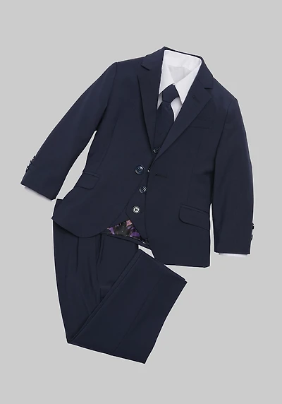 Men's Cleo By Peanut Butter Collection Slim Fit Luxor 5-Piece Suit Set at Jos. A. Bank, Dark Blue