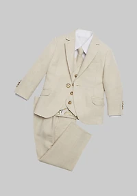 Men's Cleo By Peanut Butter Collection Oasis Linen Blend 5-Piece Suit at Jos. A. Bank, Tan