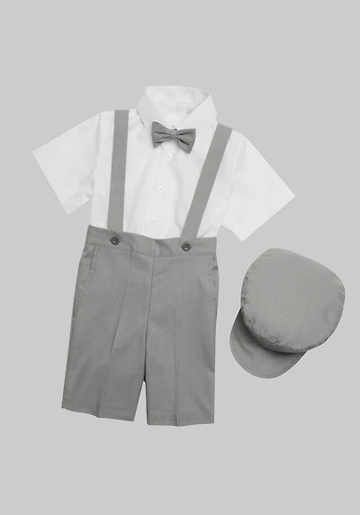 Men's Peanut Butter Collection Eton 5-Piece Shorts Suit Set at Jos. A. Bank, Grey