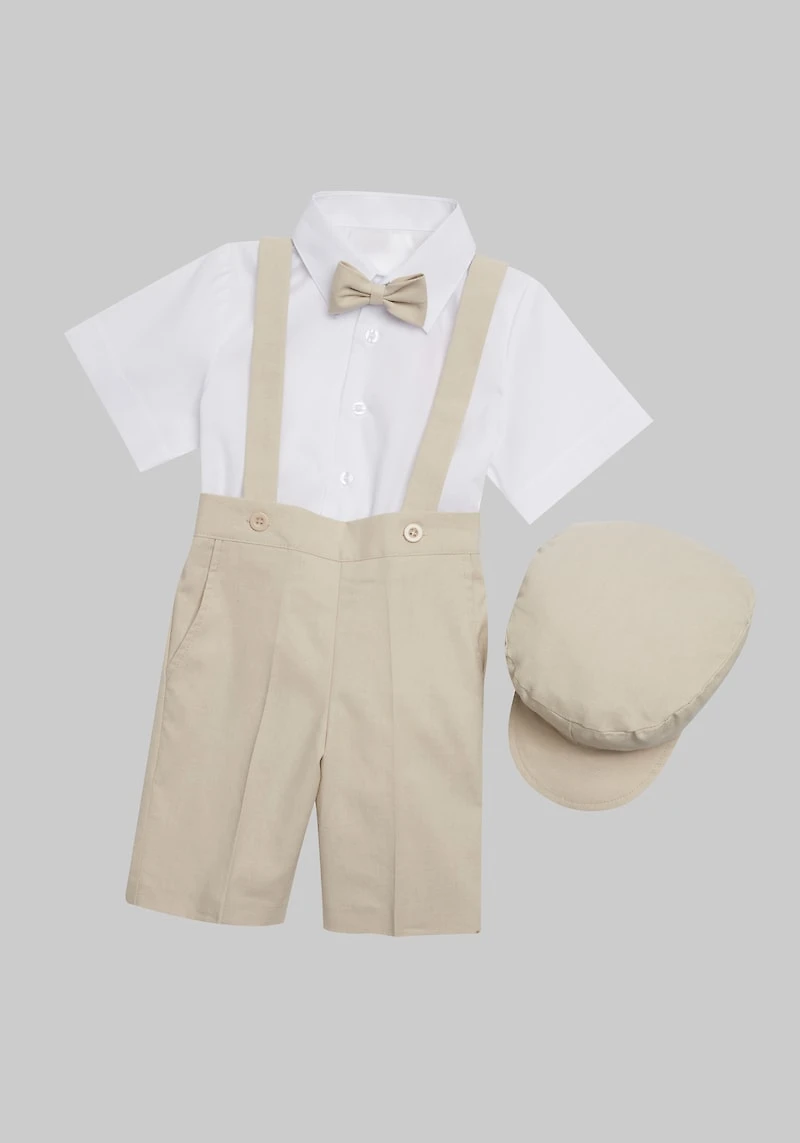 Men's Peanut Butter Collection Slim Fit Eton 5-Piece Shorts Suit Set at Jos. A. Bank, Tan,