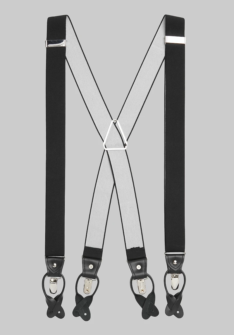 Men's Jos. A. Bank Convertible Suspenders - Long at Jos. A. Bank, Black,