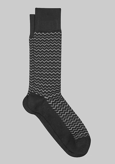 Men's Jos. A. Bank Chevron Socks at Jos. A. Bank, Black,