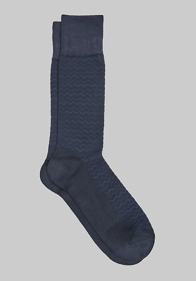 Men's Jos. A. Bank Chevron Socks at Jos. A. Bank, Blue/Navy,