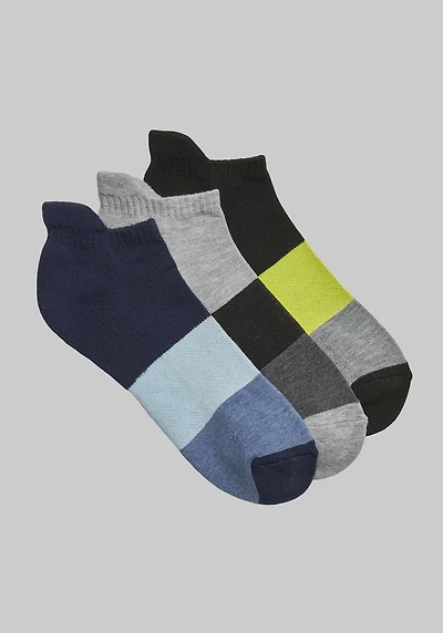 Men's Jos. A. Bank Low Cut Socks, 3-Pack at Jos. A. Bank, Multi,