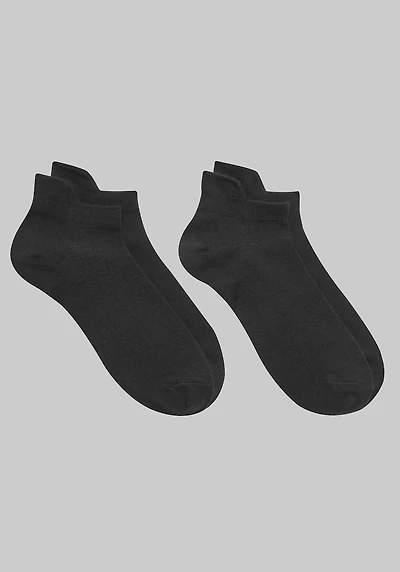 Men's Jos. A. Bank Low Cut Compression Socks, 2-Pack at Jos. A. Bank, Black,