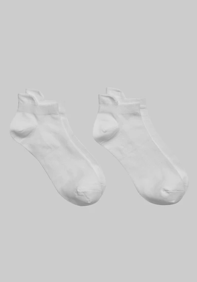 Men's Jos. A. Bank Low Cut Compression Socks, 2-Pack at Jos. A. Bank, Cream/White,