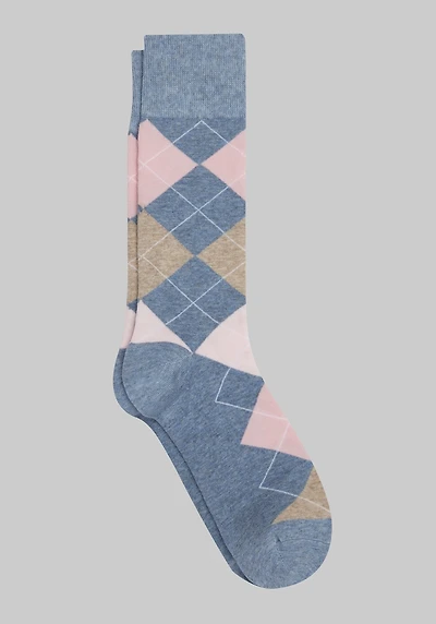 Men's Jos. A. Bank Argyle Socks at Jos. A. Bank, Light Blue,