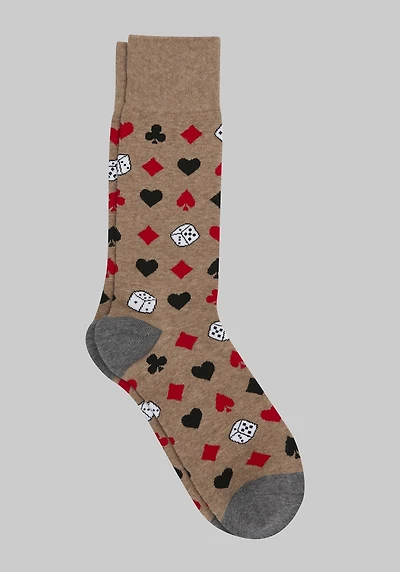Men's Jos. A. Bank Gambling Socks at Jos. A. Bank, Tan,