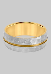 Men's GTX 8mm Faceted Titanium Band at Jos. A. Bank, Metal Silver/Metals