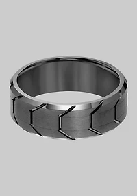 Men's GTX 8mm Tire Tread Tungsten Carbide Band at Jos. A. Bank, Black