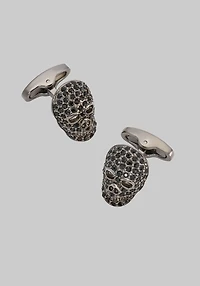 Men's Jos. A. Bank Skull Cufflinks at Jos. A. Bank, Gunmetal/Metals,