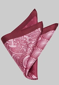 Men's Jos. A. Bank Classic Quadrant Pocket Square at Jos. A. Bank, Burgundy,