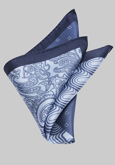 Men's Jos. A. Bank Classic Quadrant Pocket Square at Jos. A. Bank, Blue/Navy,