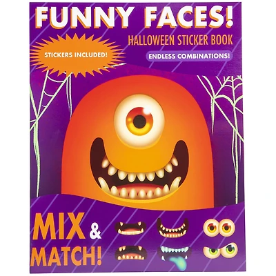 funny faces! halloween sticker book