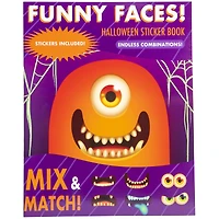 funny faces! halloween sticker book