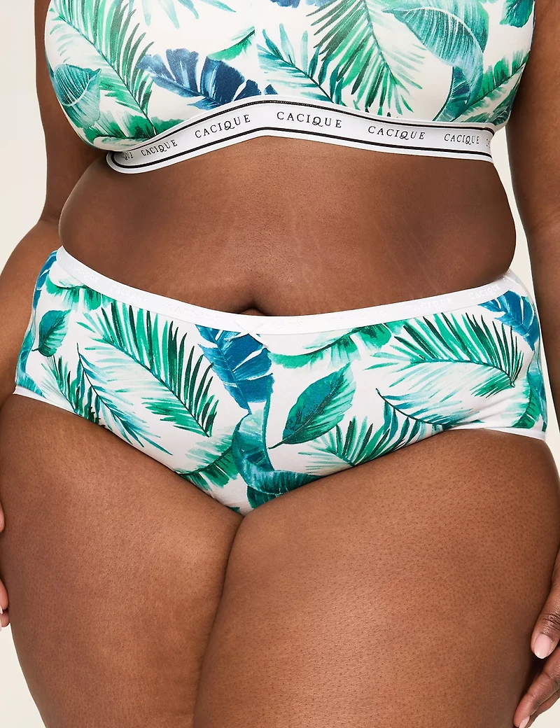 Cotton High-Leg Brief Panty